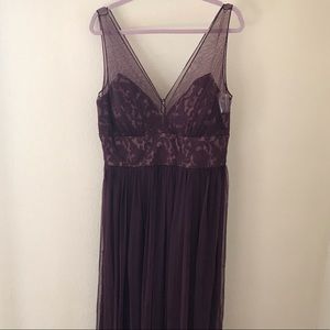 BHLDN Brit Dress in Deep Amethyst